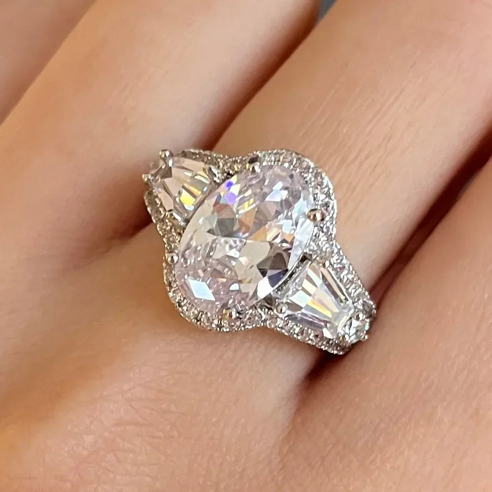 💍3 Carat Super Sparkling zircon Ring