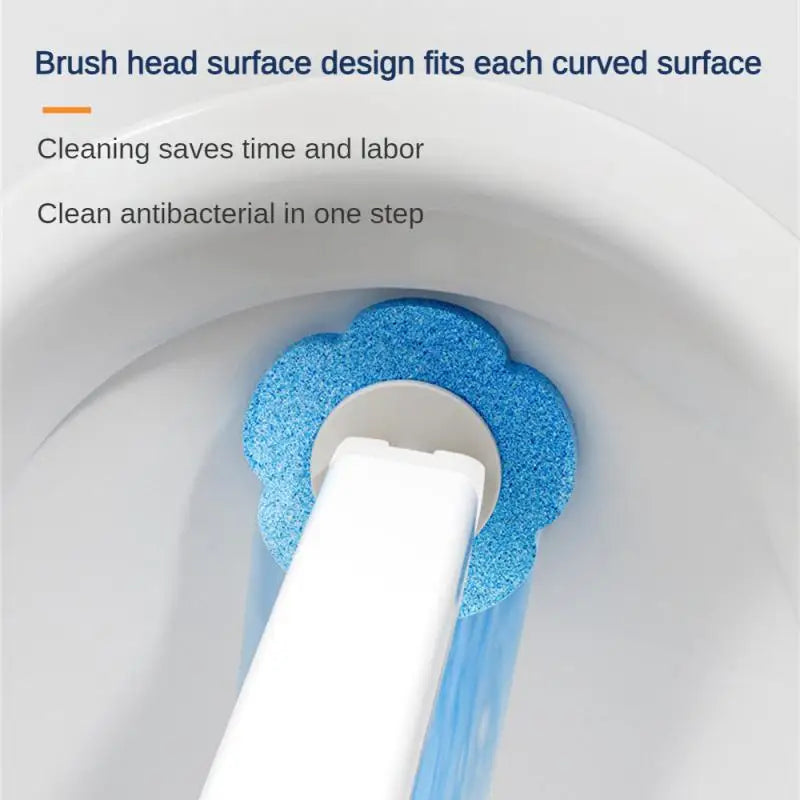 Disposable Replacement Brush Head Toilet Brush Set