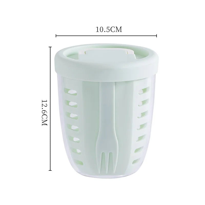 Fruit Salad Storage Cup With Lids and Fork
