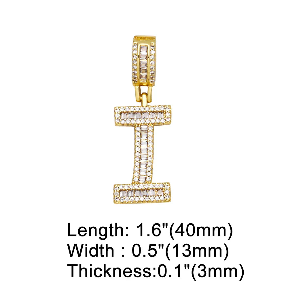 Initial Letter Pendant Necklaces