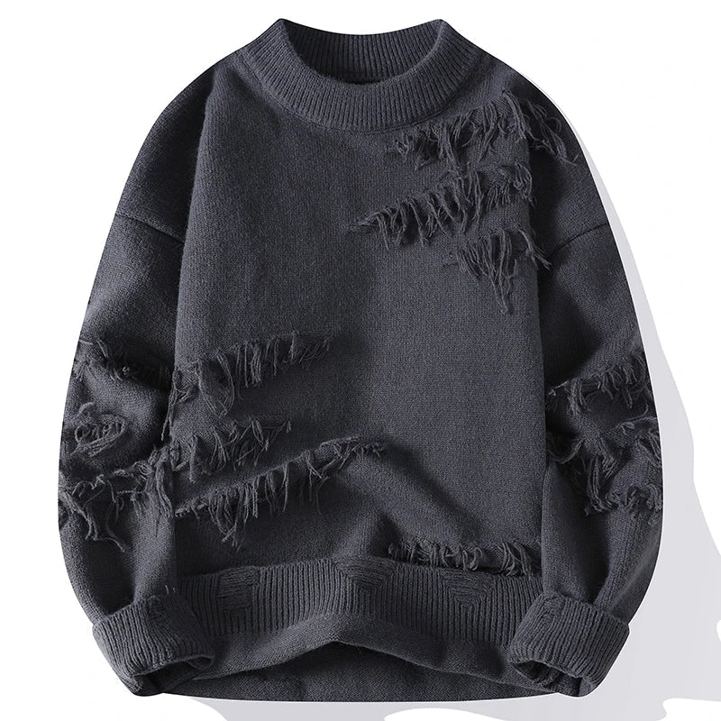 Horizon Gradient Distressed Sweater