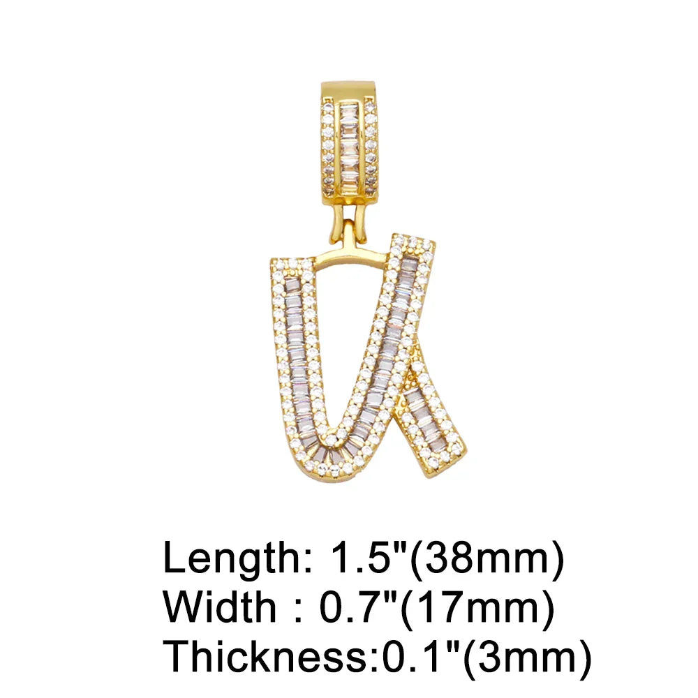 Initial Letter Pendant Necklaces