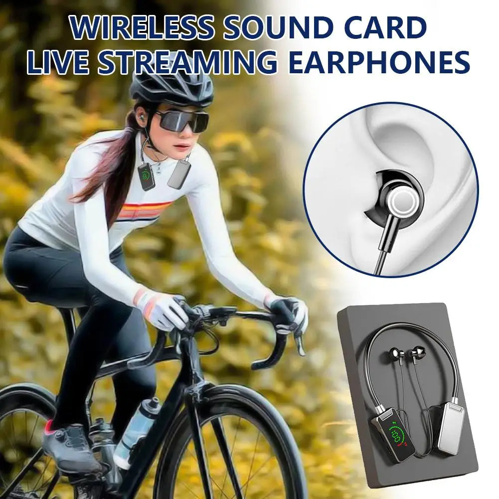 Wireless Sound Card Live Broadcasting and Audio Editing Earphones