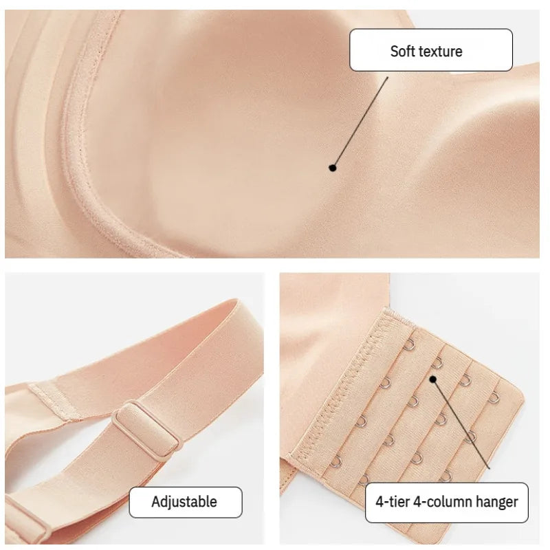 Wire-Free Non-Marking Skin-Friendly Push-Up Bra