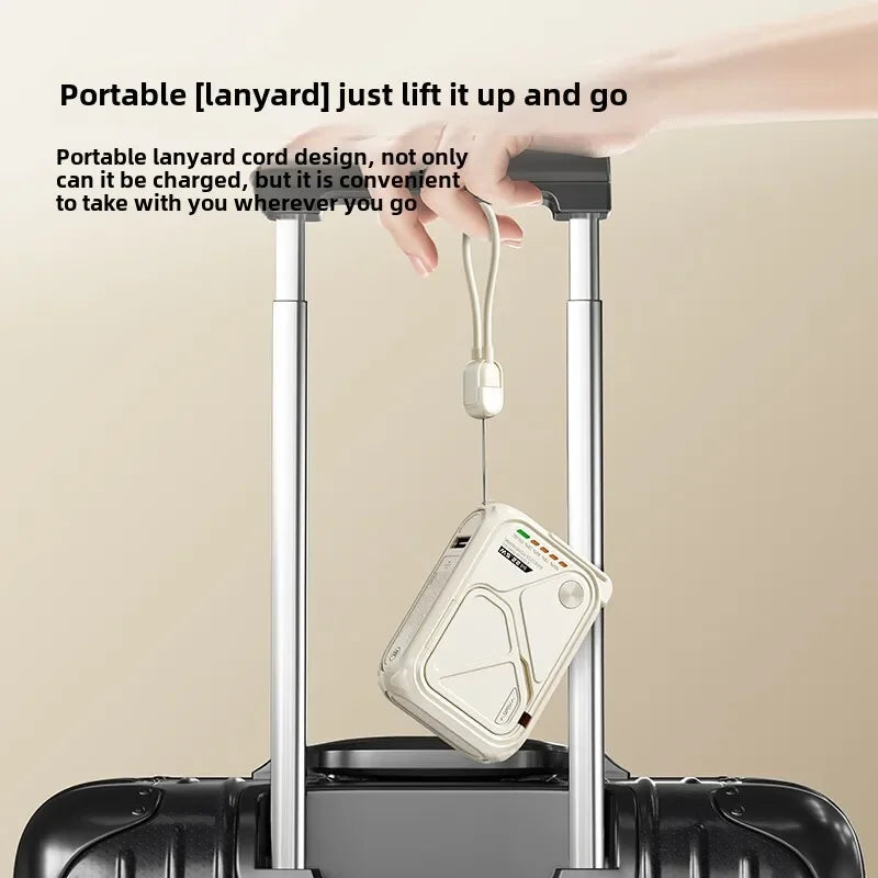 Multi-Functional 10000mAh Portable Wireless+Wired Charging Power Bank