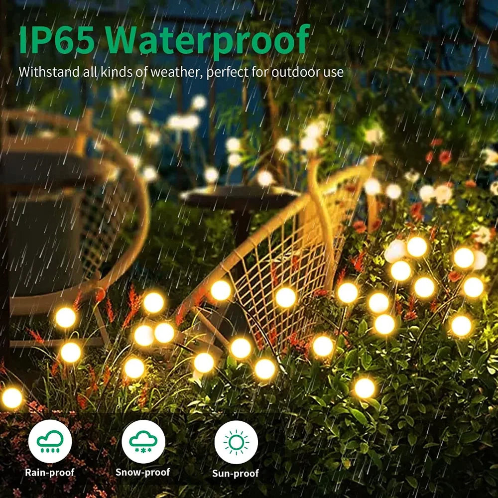 Dancing firefly solar garden lights