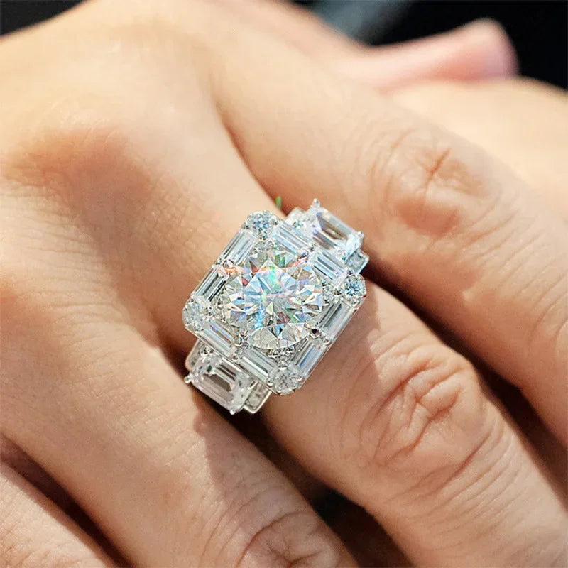💍3 Carat Super Sparkling zircon Ring