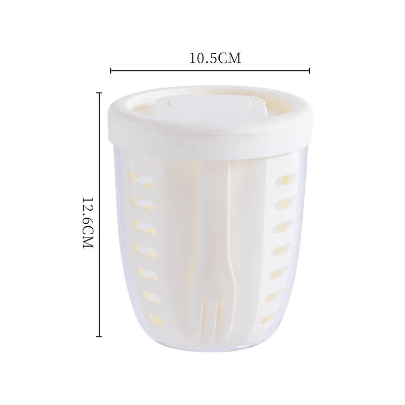 Fruit Salad Storage Cup With Lids and Fork