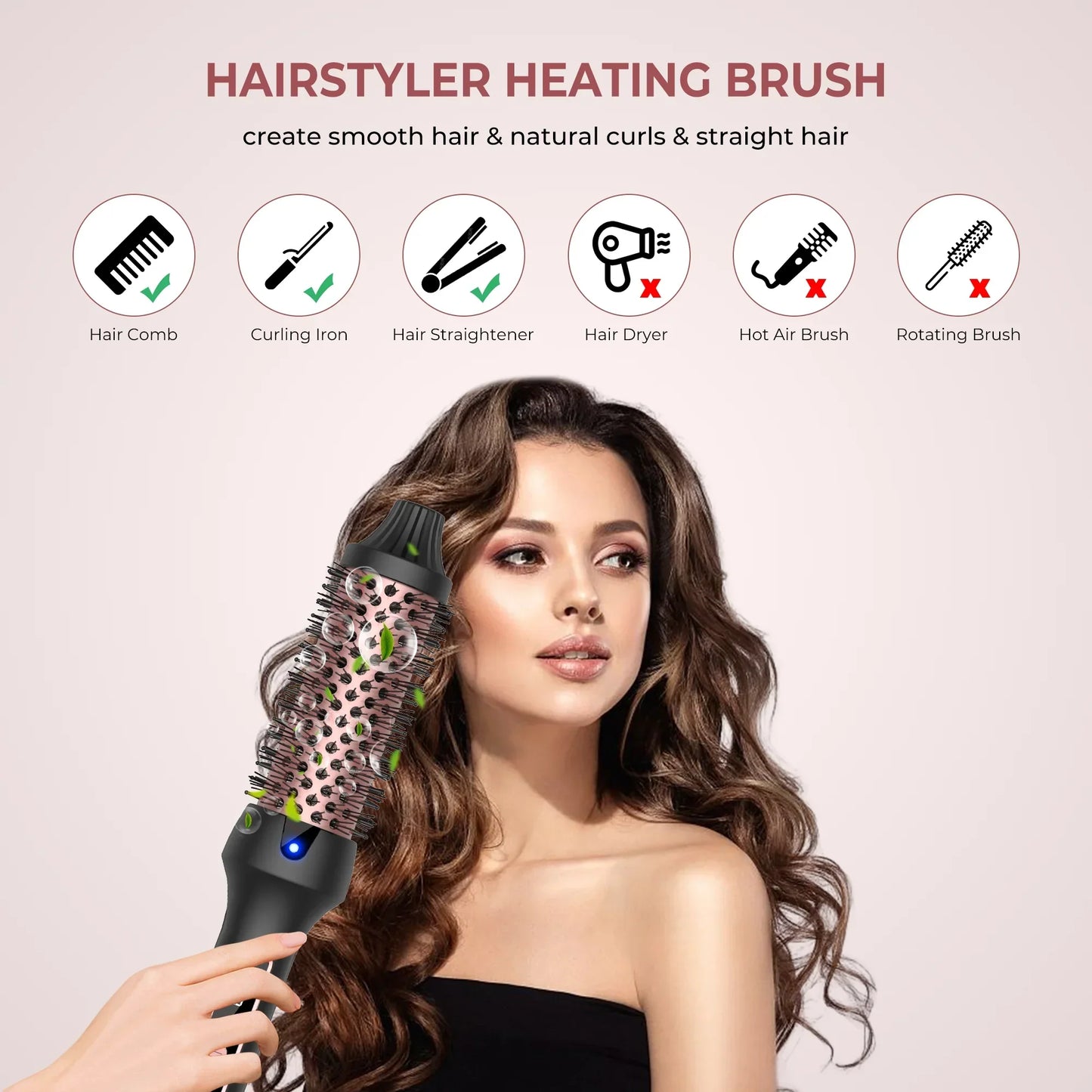 3-in-1 Negative Ion Thermal Brush