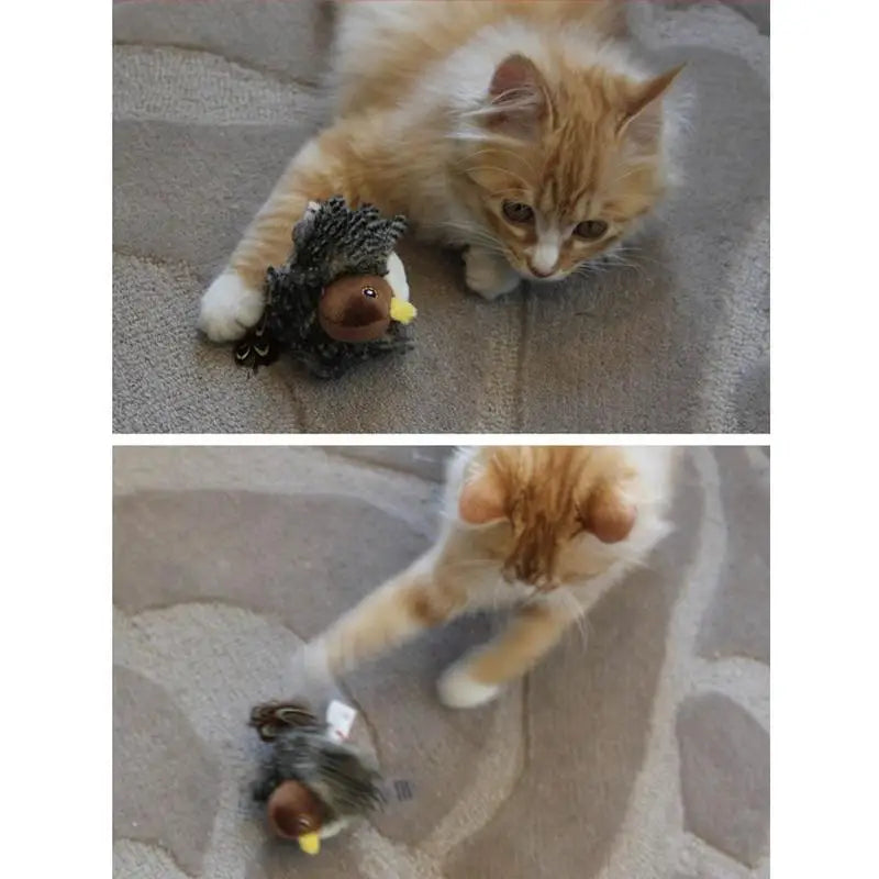 Interactive Chirping Bird Cat Toy