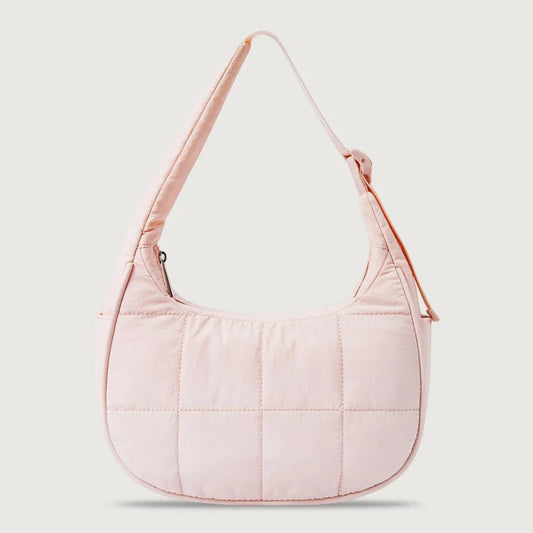 Small Puffer Crescent Shoulder Bag for Women