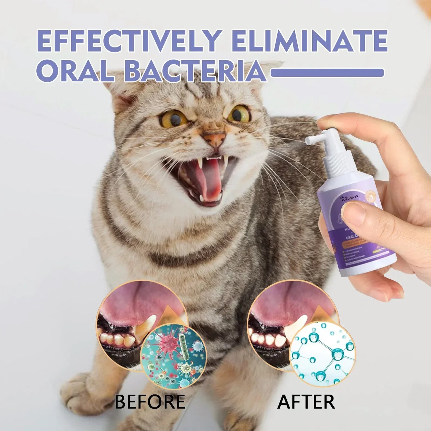 Teeth Cleaning Spray for Dogs & Cats(Buy 1 Get 1 Free)