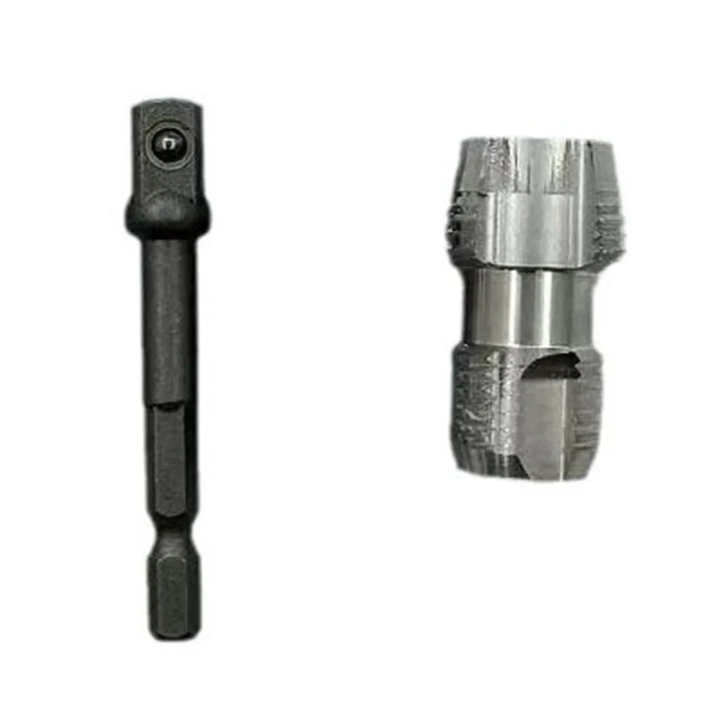 Electric Drill Compatible PVC Pipe Threader Kit with Various Die Sizes