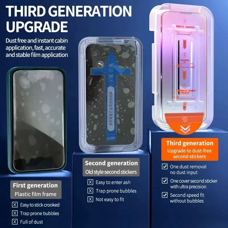 Suitable for iPhone 15 series with Roller Dust-Free Warehouse,Invisible Artifact Film Screen Protector Dust Free Without Bubbles