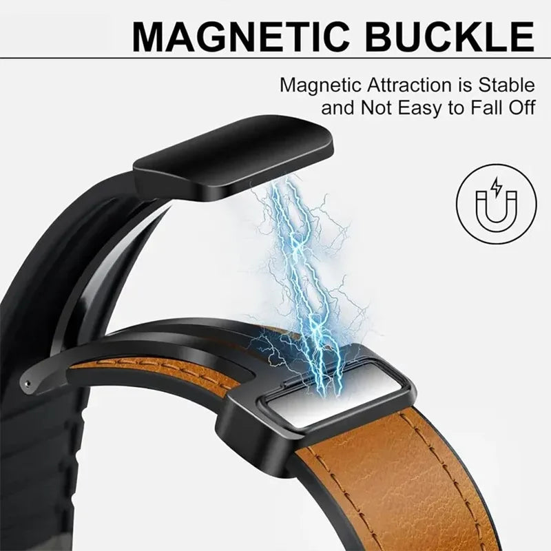 Verstellbares magnetisches Lederband