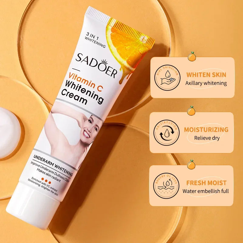 Vitamin C Underarm Whitening Cream For Women Body Brightening Emulsion