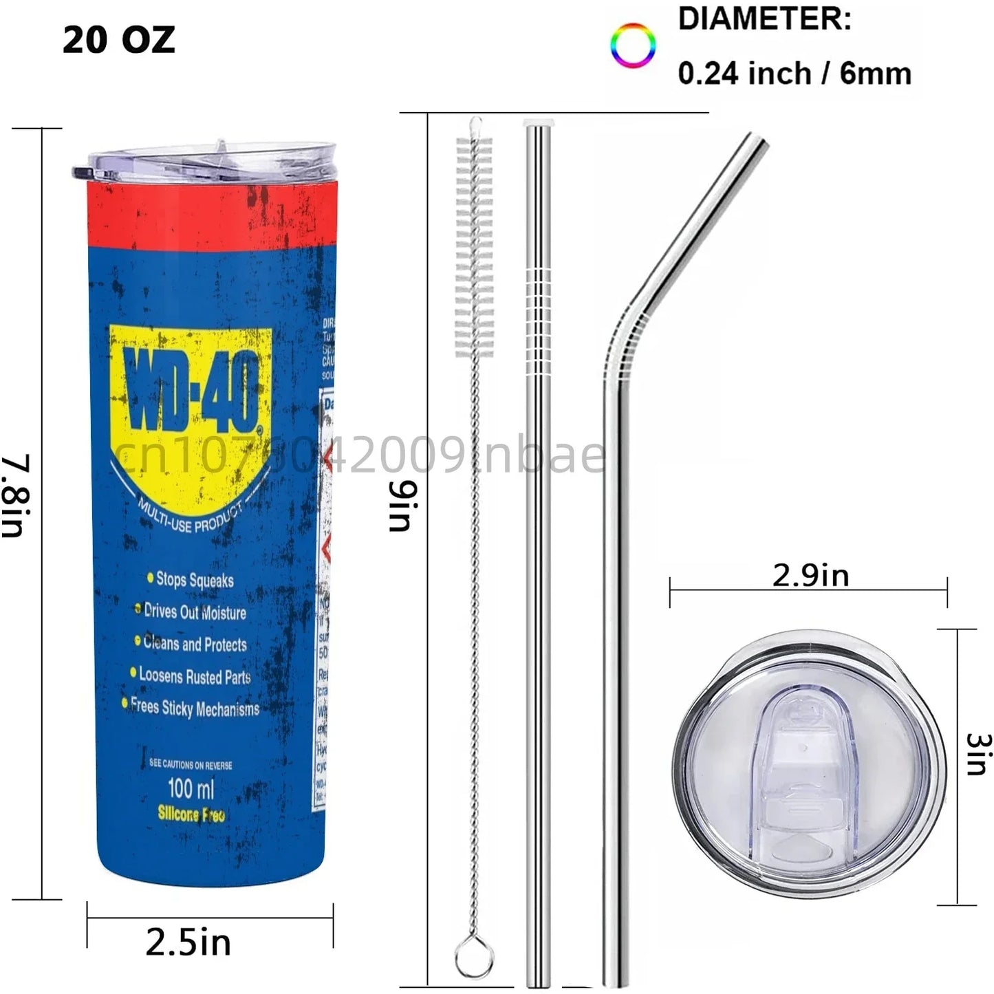 WD40 Dirty Pattern Thermos Cup