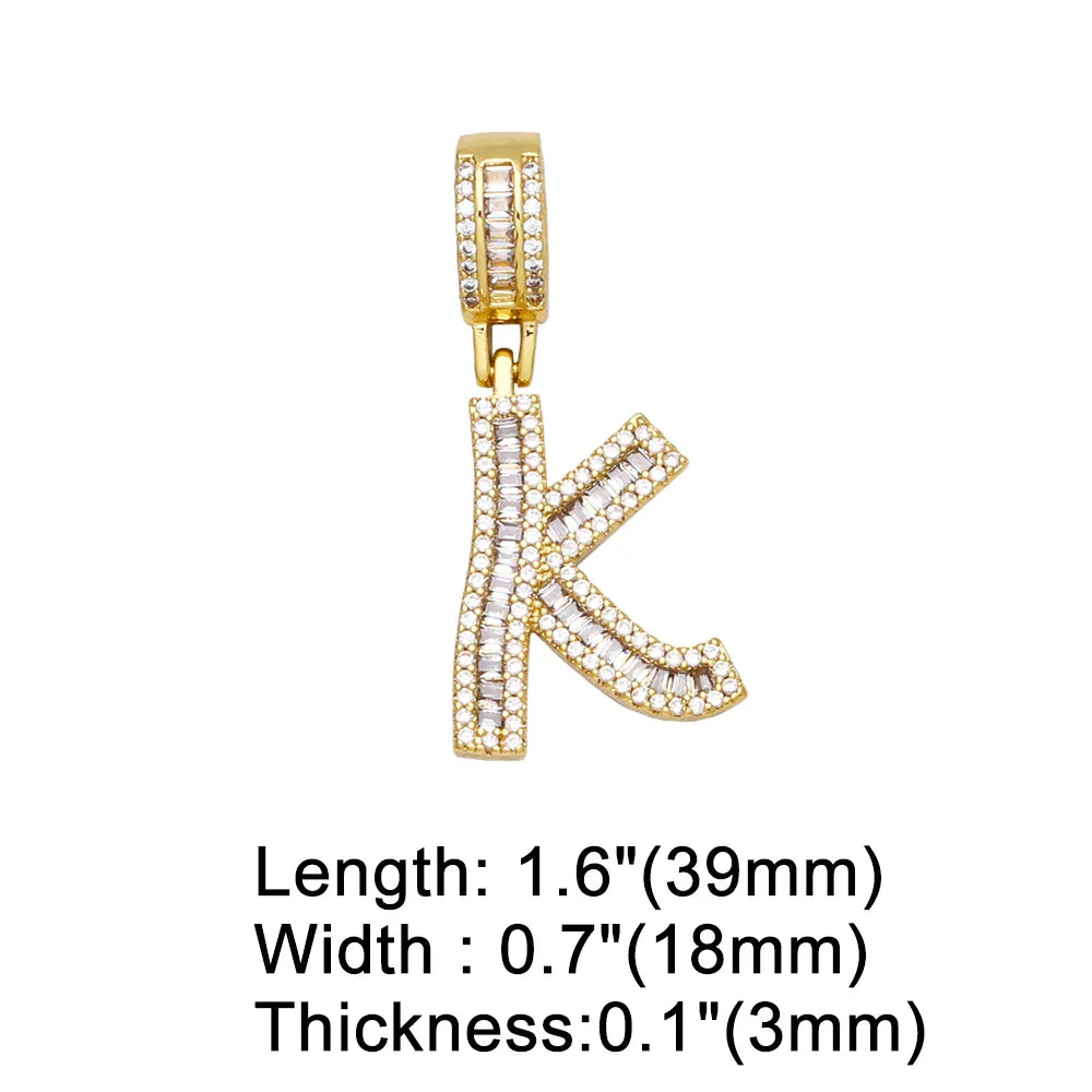 Initial Letter Pendant Necklaces