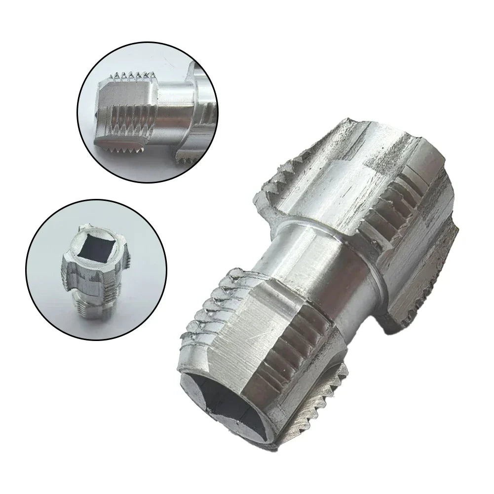 Electric Drill Compatible PVC Pipe Threader Kit with Various Die Sizes