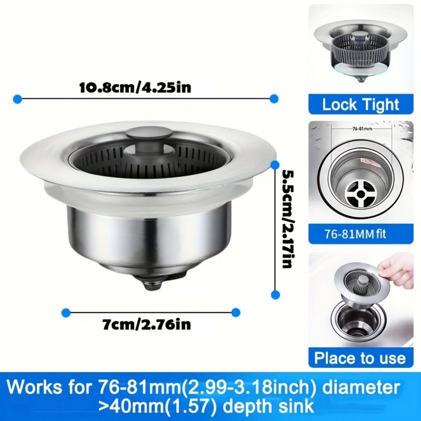 UPGRADED KITCHEN SINK DRAINER