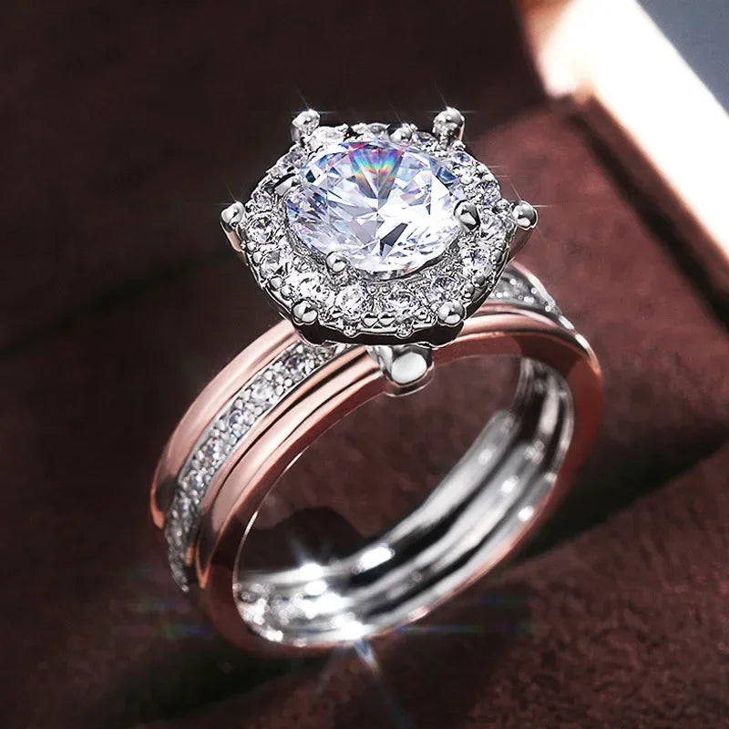 💍3 Carat Super Sparkling zircon Ring