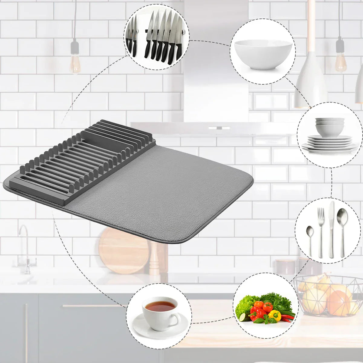 Dishes drying mat