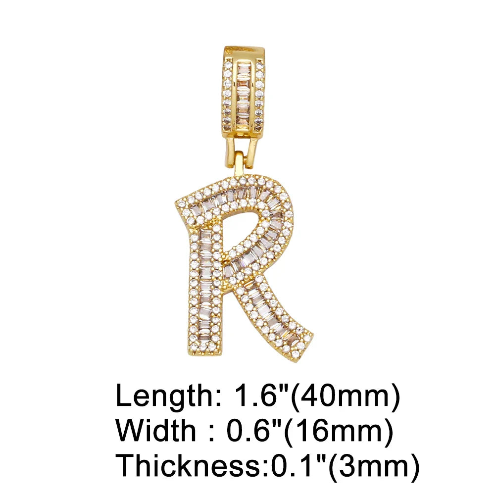 Initial Letter Pendant Necklaces