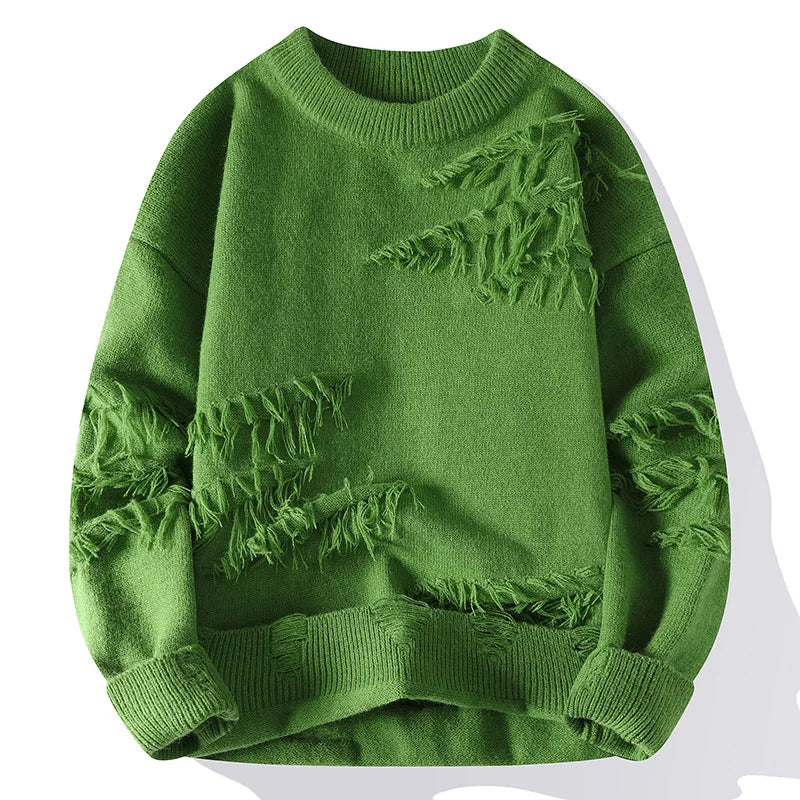 Horizon Gradient Distressed Sweater