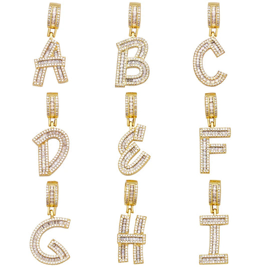 Initial Letter Pendant Necklaces