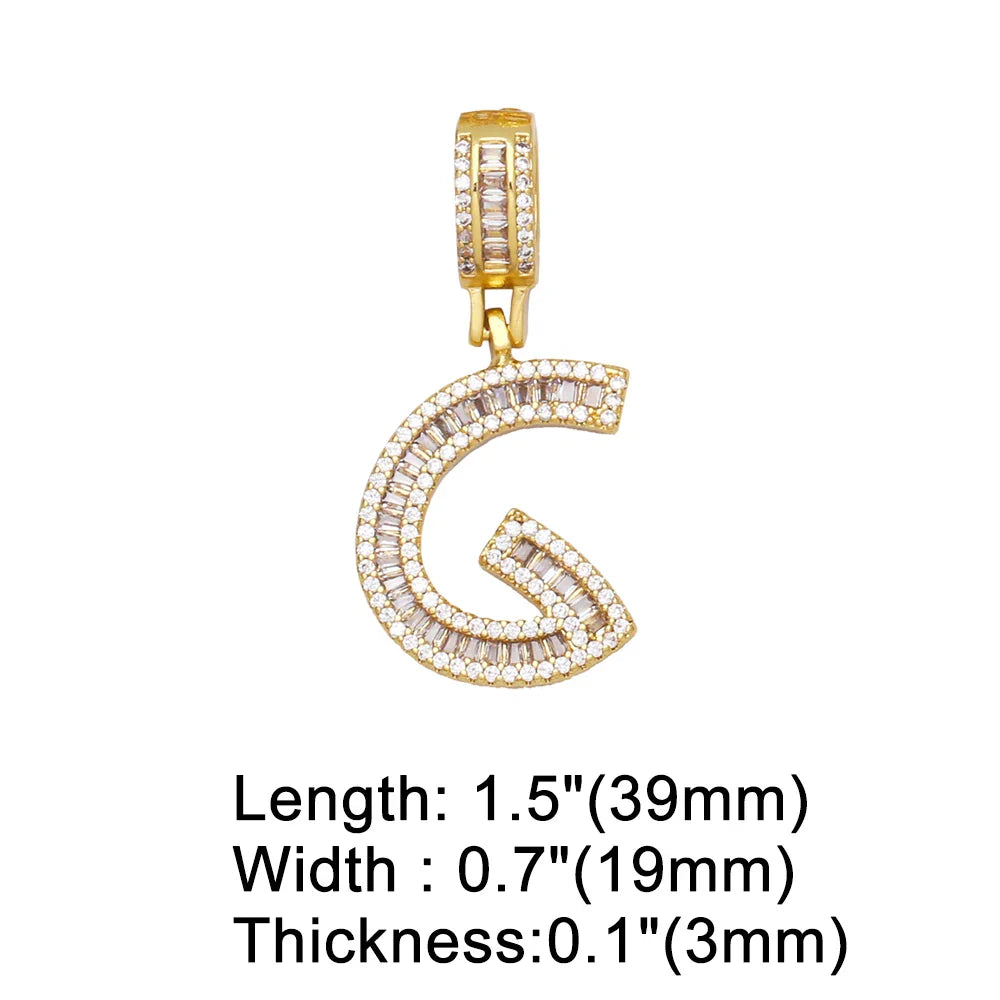 Initial Letter Pendant Necklaces