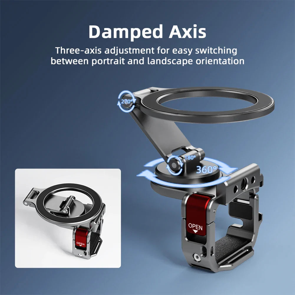 DJI OSMO POCKET 3 Teleprompter Magnetic Bracket Osmo Camera Metal Expansion Handheld Shooting Fixed Bracket