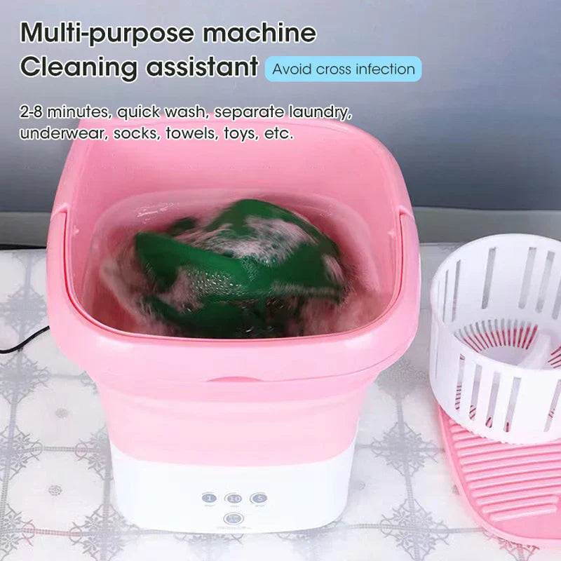Powerful Mini Foldable Washing Machine with dryer and Foldable Washing Machine