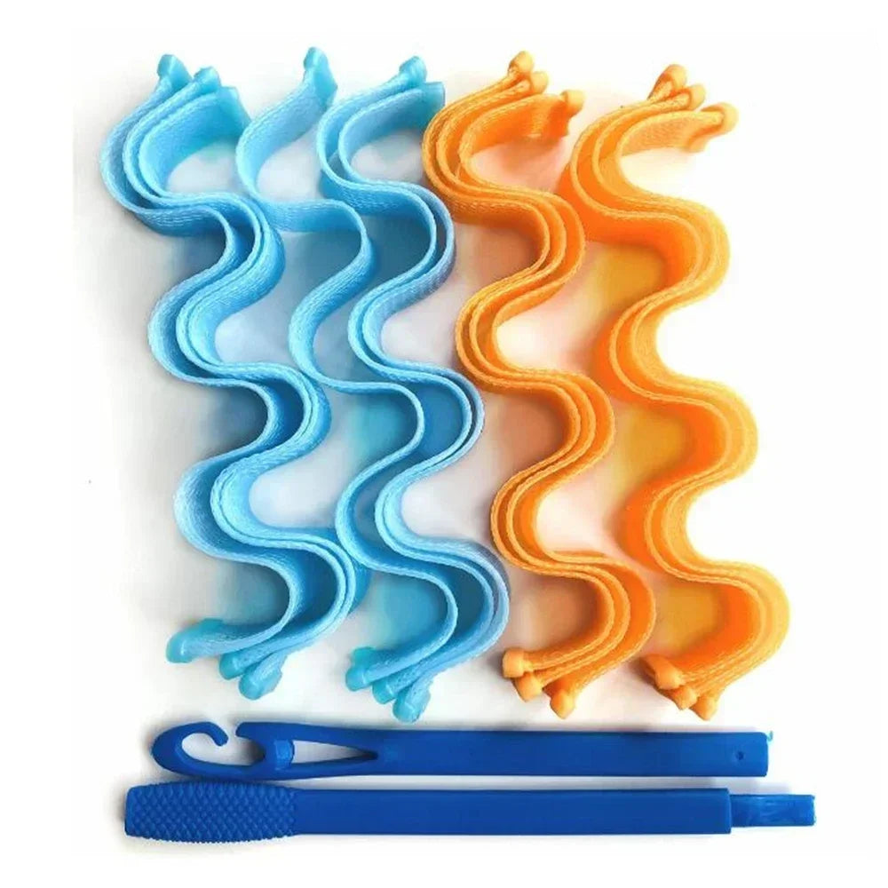 Heatless Waves Hair Curler - 12 pcs