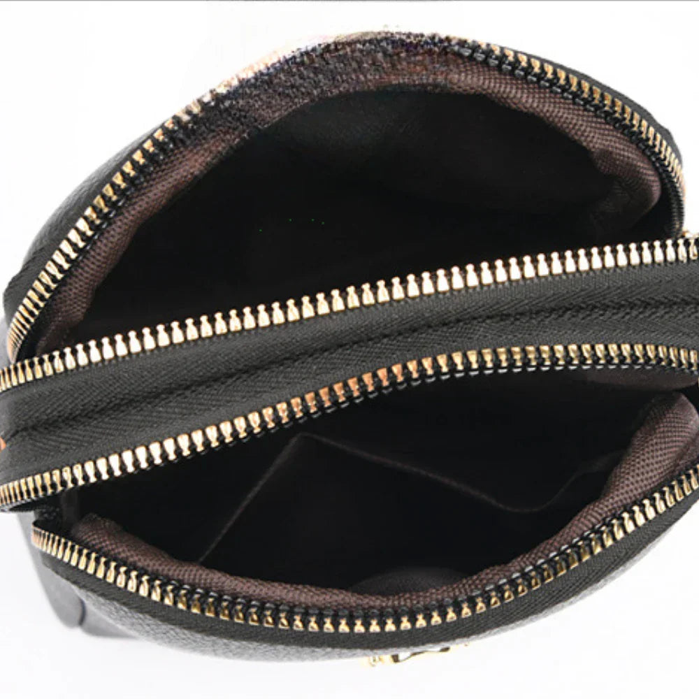 New lychee grain leather phone bag