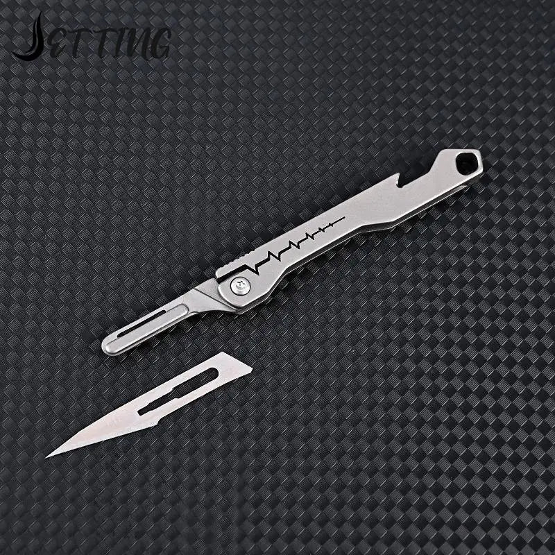EDC Pocket Utility Knife with 10 Pcs of Replaceable Blades
