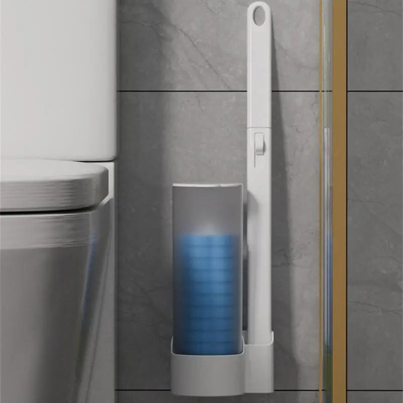 Disposable Replacement Brush Head Toilet Brush Set