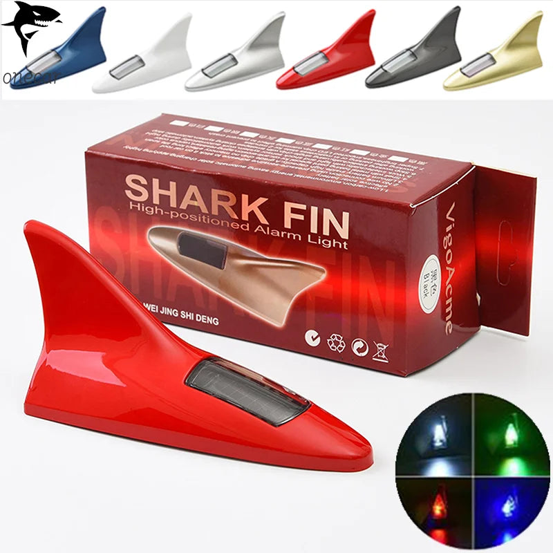 Shark Fin Solar Warning Light for Car