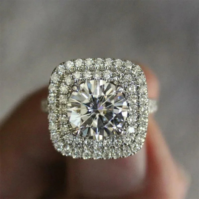 💍3 Carat Super Sparkling zircon Ring