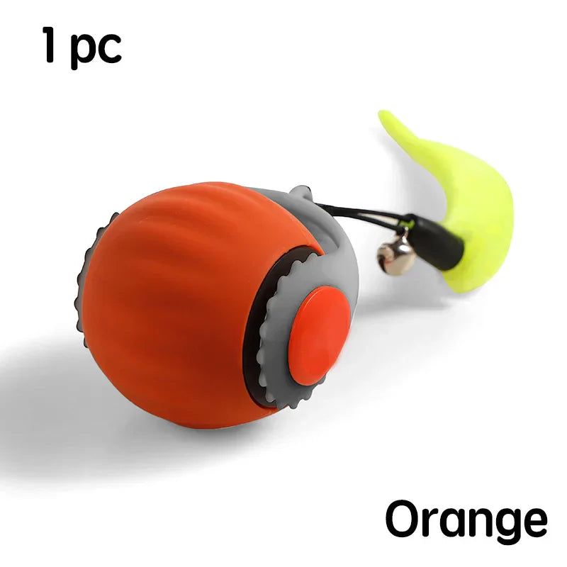 Speedy Tail 2.0 - Interactive Electric Rolling Ball with Teasing Tail – Smart Cat Toy for Indoor & Outdoor Fun