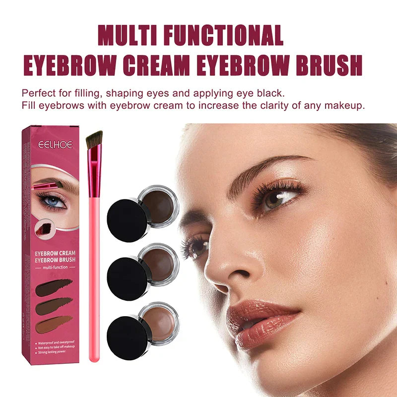 Realistic eyebrow brush