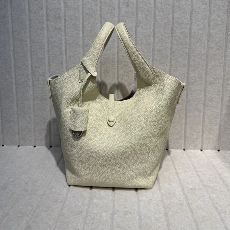 The Vibrant Leather Tote