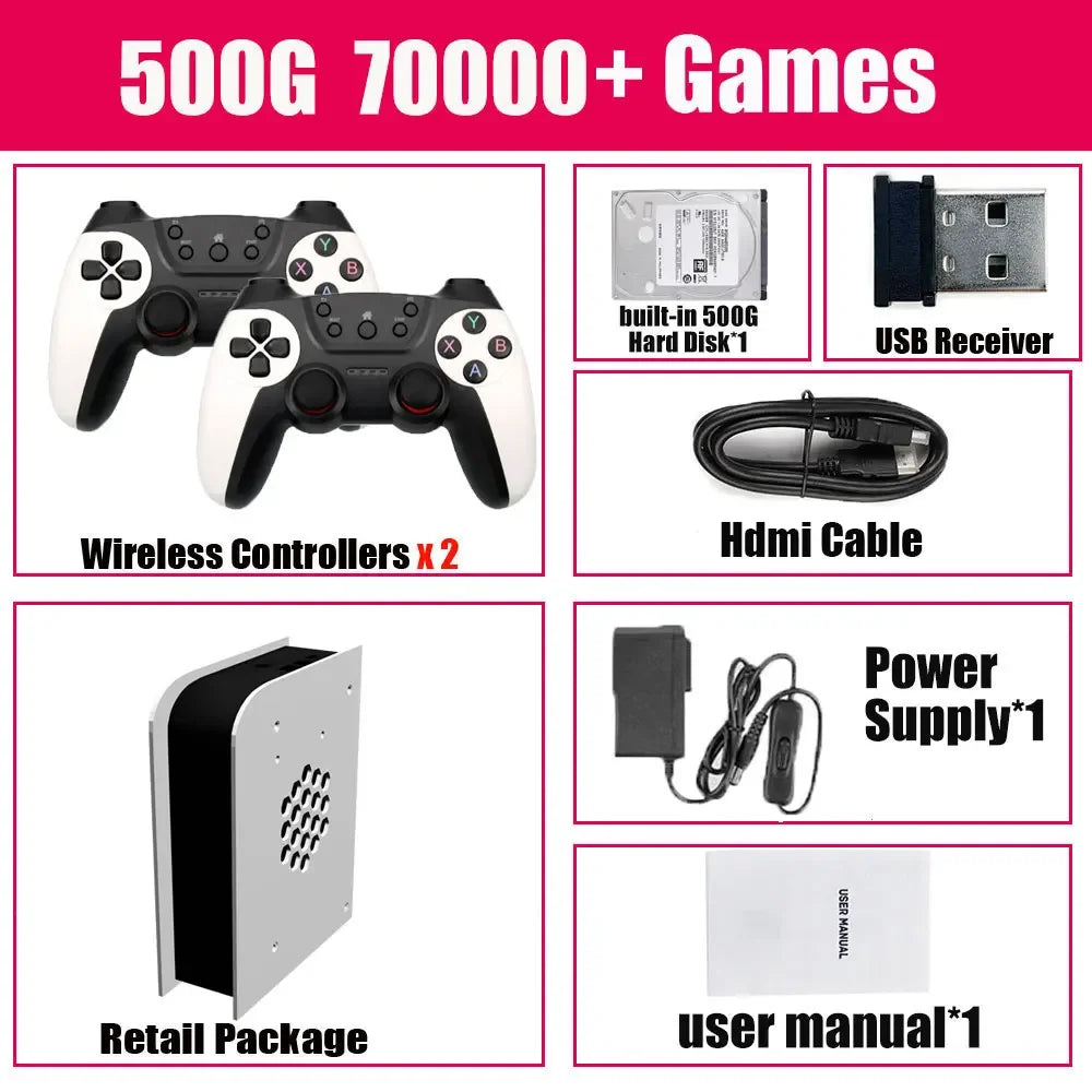 RETRO DOCK V2[60,000+ NOSTALGIC GAMES 2 FREE CONTROLLERS]