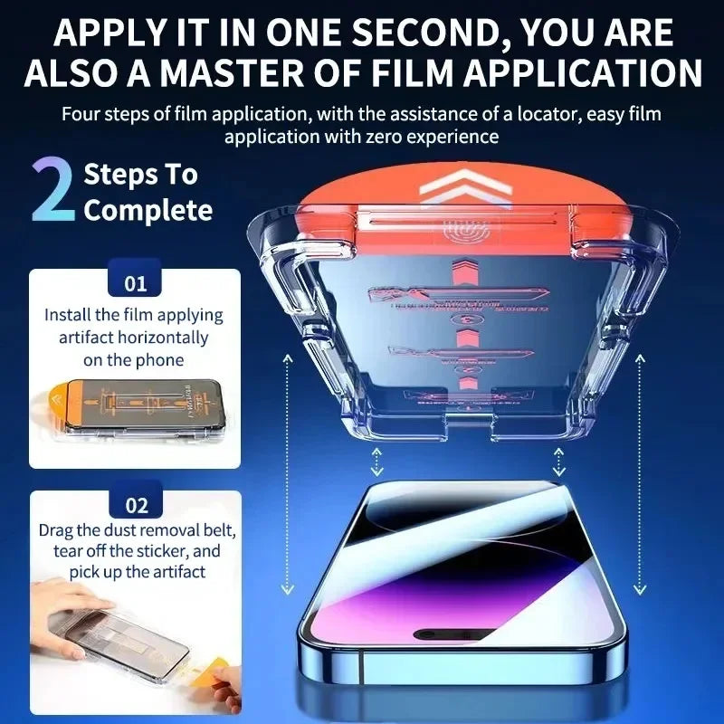 Suitable for iPhone 15 series with Roller Dust-Free Warehouse,Invisible Artifact Film Screen Protector Dust Free Without Bubbles