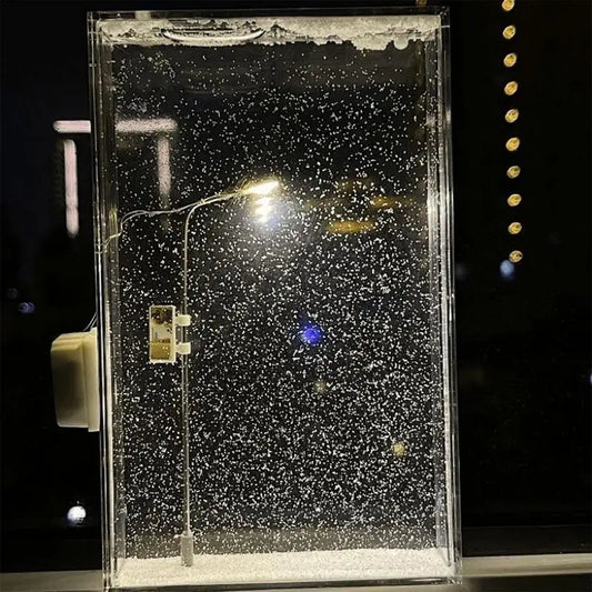 DIY quicksand snow scene night light