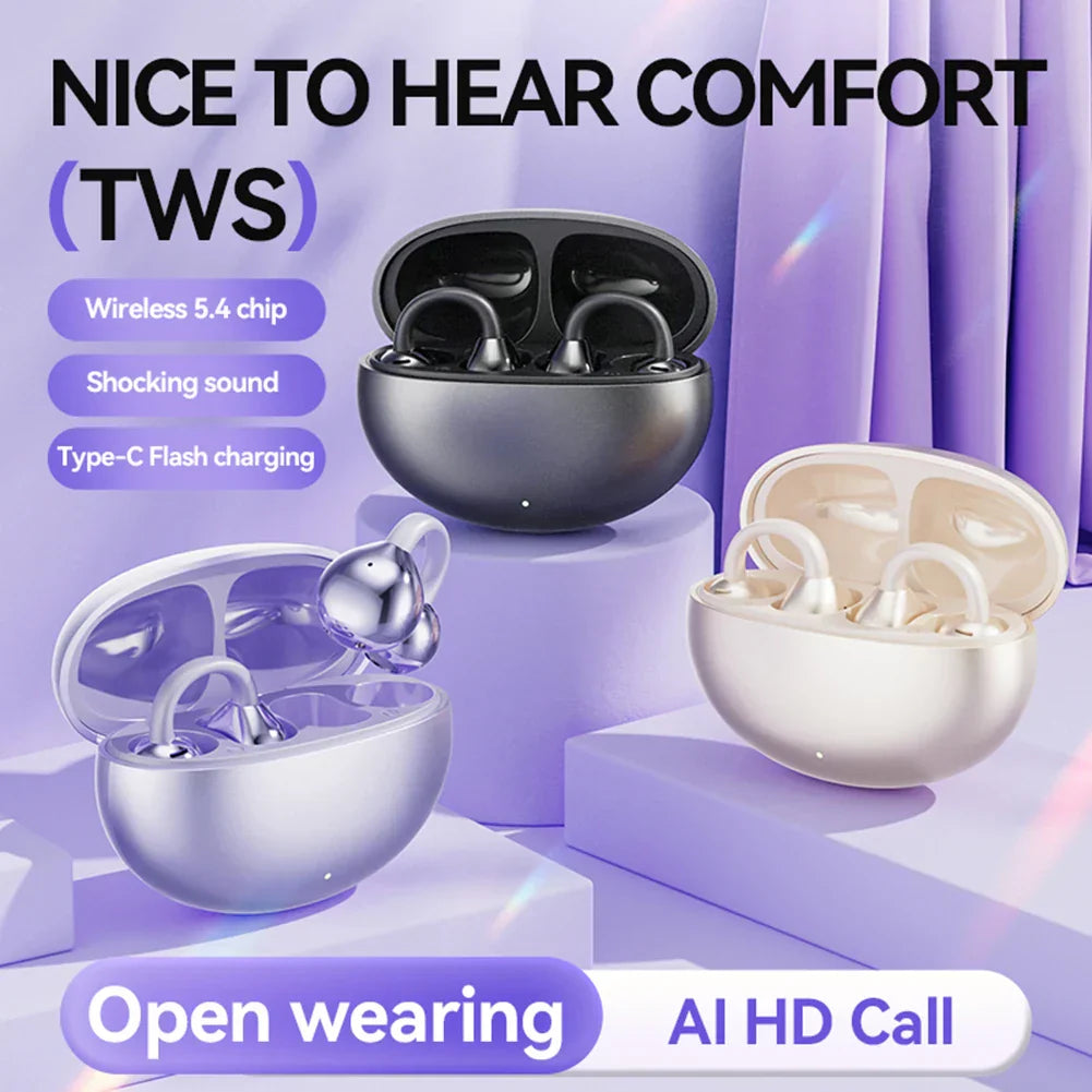 Ear Clip Bluetooth Headphones