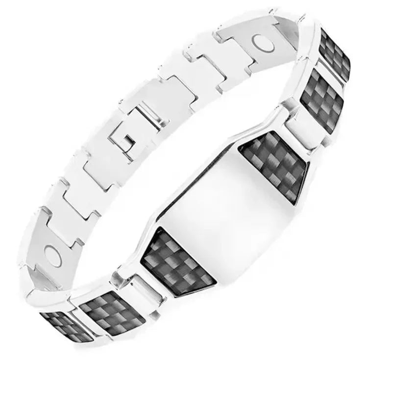 Personalized Men Bracelet with Name Custom Stainless Steel Bracelet For Him