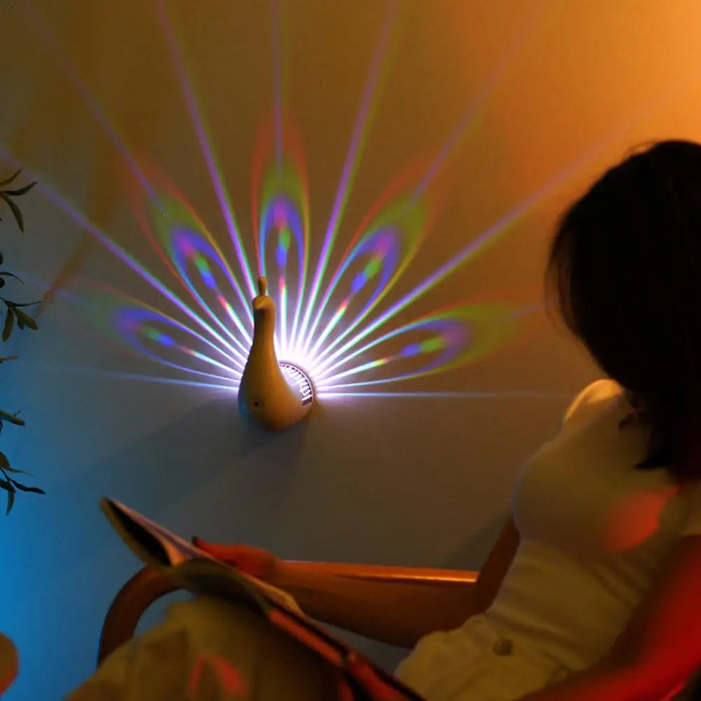 Peacock Projection Light