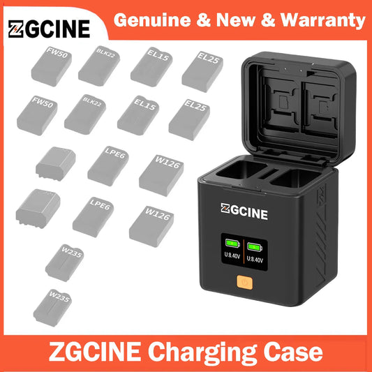 Camera Battery Suitable For Fuji Canon Nikon Camera Fast Charging Card Box Set Charger Digital Display Charging Compartment