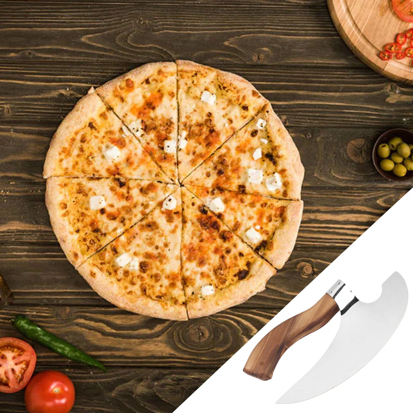 Viking Hatchet Handmade Pizza Cutting Axe