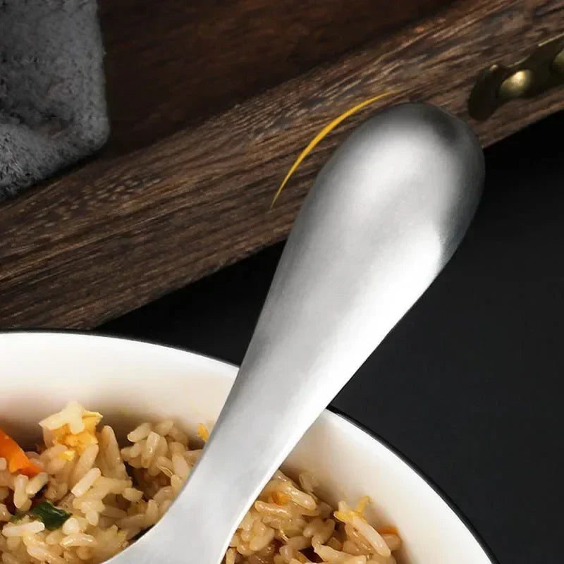 Thickened stainless steel non-stick rice spoon